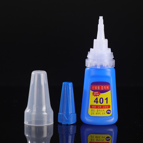 Metal instant glue strong transparent low albino Korean glue toy glue shoe repair Korean version 401 glue