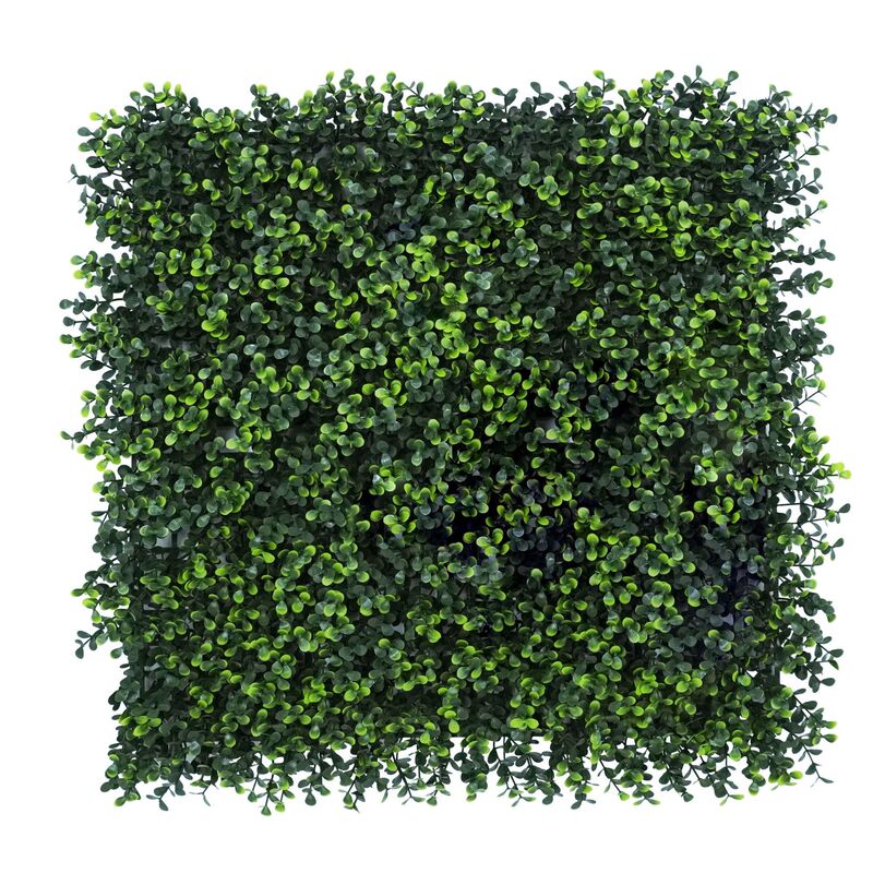 跨境热卖仿真植物墙造景装饰假花墙尤加利米兰装饰植物绿叶背景墙|undefined