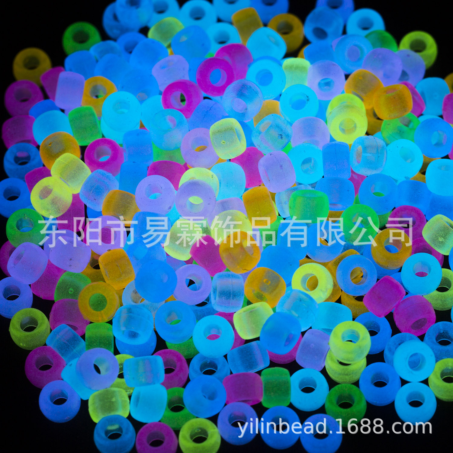 Material de bricolaje transfronterizo cuentas de barril cuentas sueltas cuentas de pony cuentas hechas a mano de agujeros grandes 6*9MM accesorios de joyería de color al por mayor