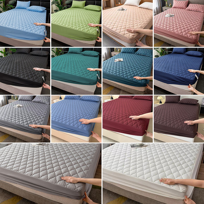 Cross-Border Trade Tpu Waterproof Urine-Proof Quilted Bed Sheetss All-Inclusive Anti-Slip Bed Cover Simmons Mattress Protector Cover Customization