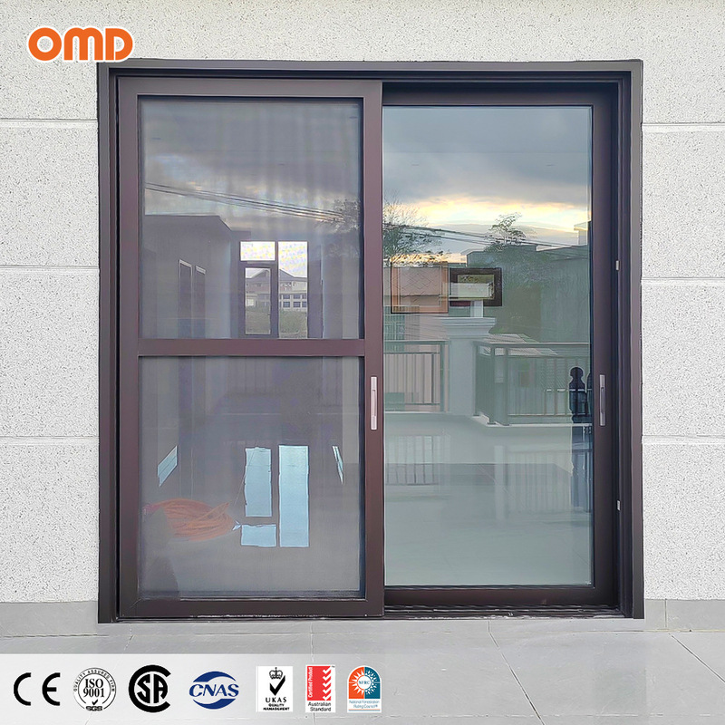 Balcony garden double-track sliding door, aluminum alloy ultra-narrow sliding door with mosquito screen, insect-proof and wind-resistant, custom-made by manufacturer Balcony garden double-track sliding door, aluminum alloy ultra-narrow sliding door with mosquito screen, insect-proof and wind-resistant, custom-made by manufacturer