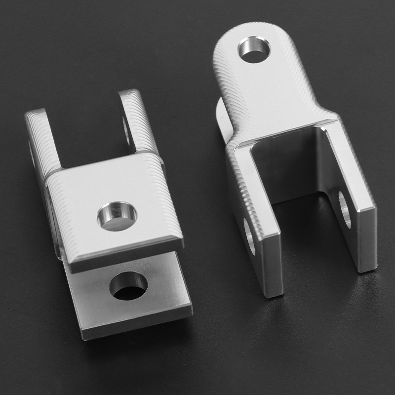 Electric car modification rear shock absorber round head turning fork CNC accessories universal 20MM shock absorber converter double fork Port
