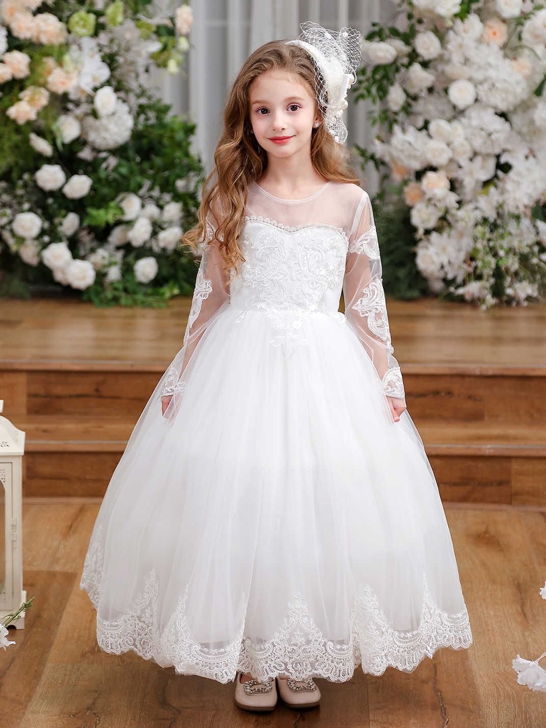 Vestido de princesa para niños, niña, gasa esponjosa, cumpleaños, niña de las flores, vestido de novia, anfitrión, traje de piano