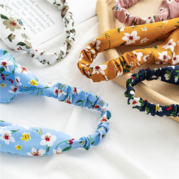 Fashion Ditsy Floral Cloth Printing Hair Band 1 Piece display picture 16