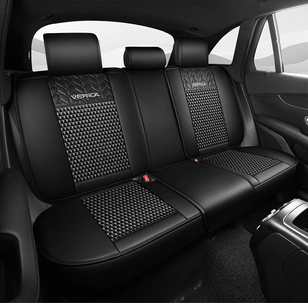 25 Years New Breathable Leather Ice Silk All-Inclusive Four-Season Universal Car Seat Cushion Seat Cover Manufacturer Wholesale Cross-Border