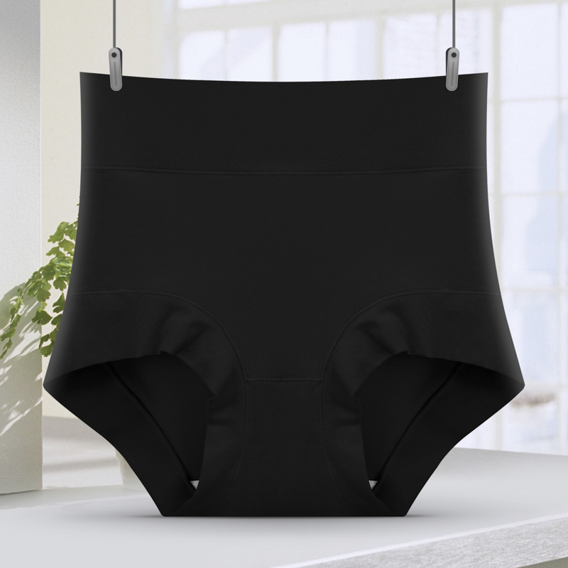 60S algodón cintura alta abdominal ropa interior de mujer 7A algodón antibacteriano cintura alta abdominal elevación de cadera de mujer triángulo ropa interior