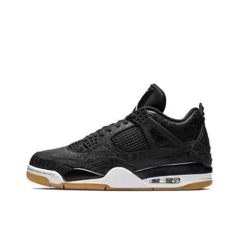 クロスボーダー AJ4 ホワイトセイルホワイトセメントパリエアクッションバスケットボールシューズジョー 4 滑り止め男性と女性の靴スポーツシューズ 36-46|undefined