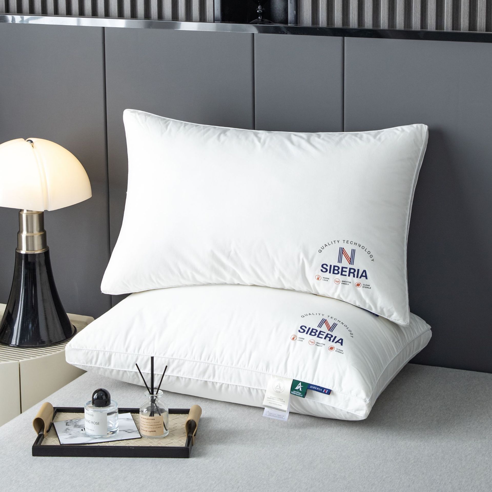 74x48cm 높은 베개 한 쌍