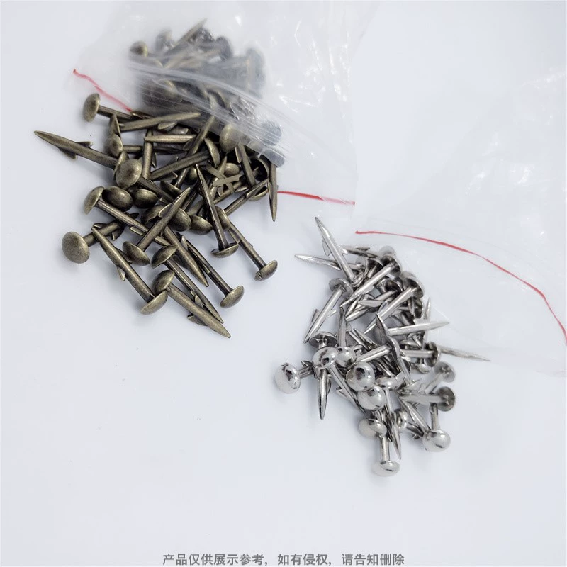 Фабрика прямых продаж может быть изготовена на заказ со спецификацией песочные гвозди для обуви Материал из металла цинкового сплава для обуви для декоративных гвоздей