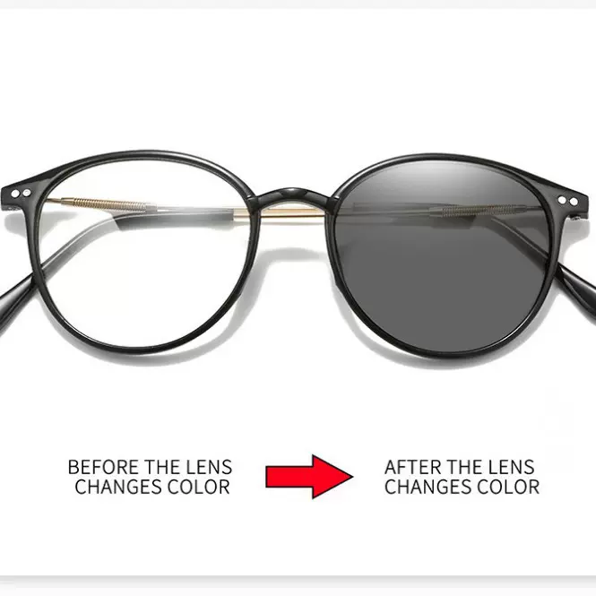 2188防蓝光眼镜米钉平光镜变色爆款眼镜商务眼镜框感光变色眼镜