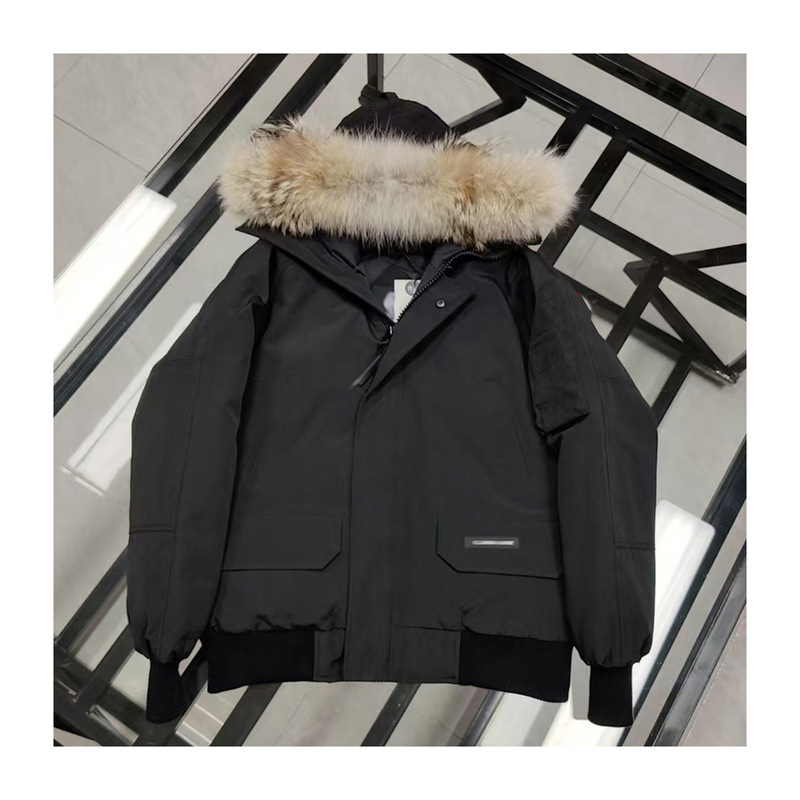 Cross-Border Canada Goose down Jacket Model 01 Chilliwack Pilot-Style Canadian Jacket with Large Fur Collar