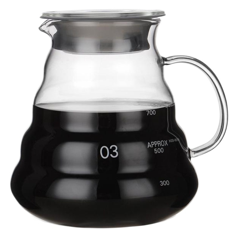 Cafetera de Vidrio de Borosilicato de Alta Resistencia al Calor, Cafetera Tipo Nube, Juego para el Hogar, Cafetera Manual para Compartir, Estilo Simple