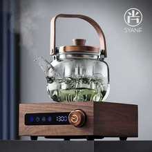 电陶炉煮茶壶煮茶器新款大容量玻璃加厚耐高温提梁小型养生壶
