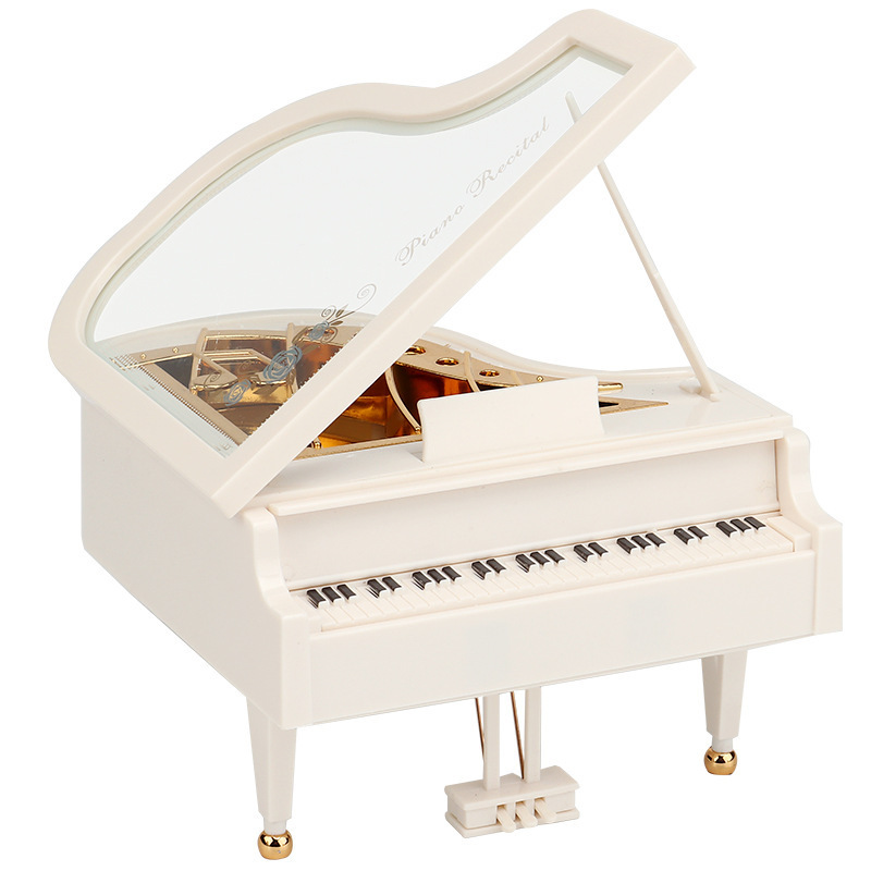 Caja de música de piano, fonógrafo retro creativo, decoración de escritorio, modelo de simulación, máquina de coser, ambiente de muebles, regalo de vitrina