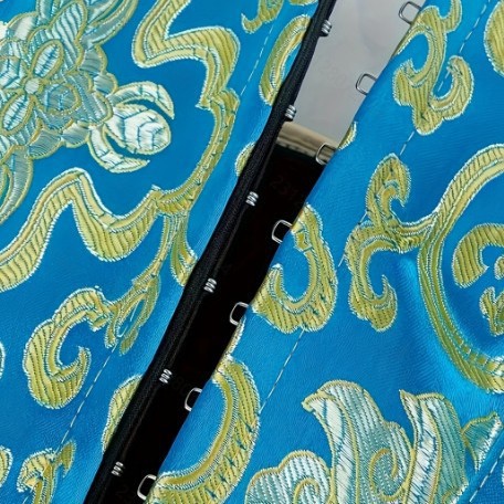 Nuevo patrón de pétalos de impresión azul para mujeres, abrazador de pecho, ropa de plástico, Aliexpress suministro transfronterizo