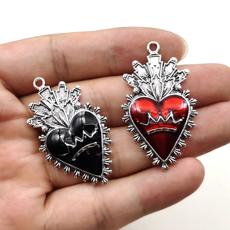 9g Weight Pendant Jewelry Making Type 1 Piece Zinc Alloy Gold Plated Heart Shape Pendant