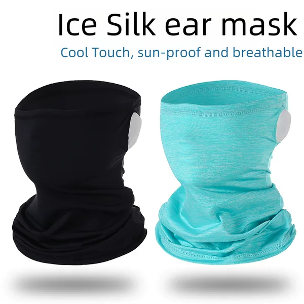 Summer Ice Silk Ear-Hanging Headscarf for Men and Women, Outdoor Sun Protection Ear-Hanging Magic Headscarf, Outdoor Cycling and Fishing Face Mask