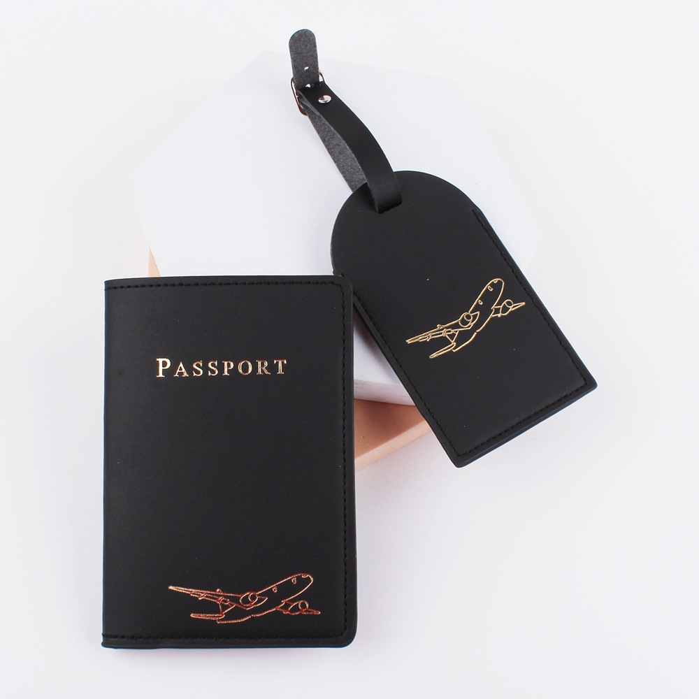 2022 transfronteriza nueva Etiqueta de equipaje bolsa de pasaporte PU de cuero sintético de cuero certificado bolsa traje pasaporte titular pasaporte cubierta en stock