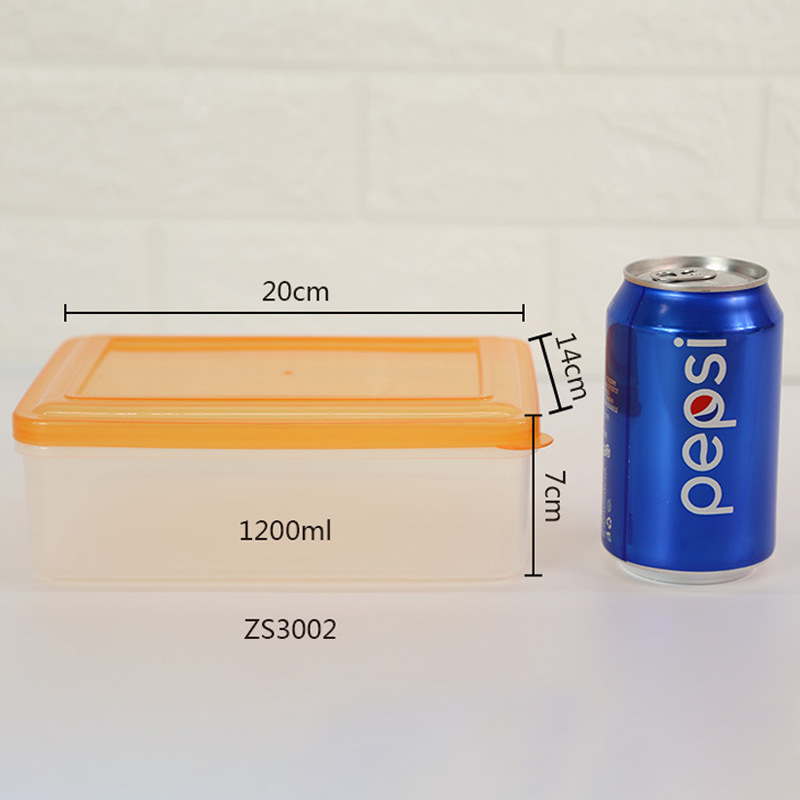冷蔵庫収納ケース家庭用長方形プラスチック新鮮箱電子レンジ透明弁当箱果物箱食品冷蔵ケース|undefined