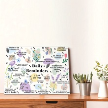 外贸热销花卉植物心理教育教室心理咨询室装饰无框挂画画芯海报