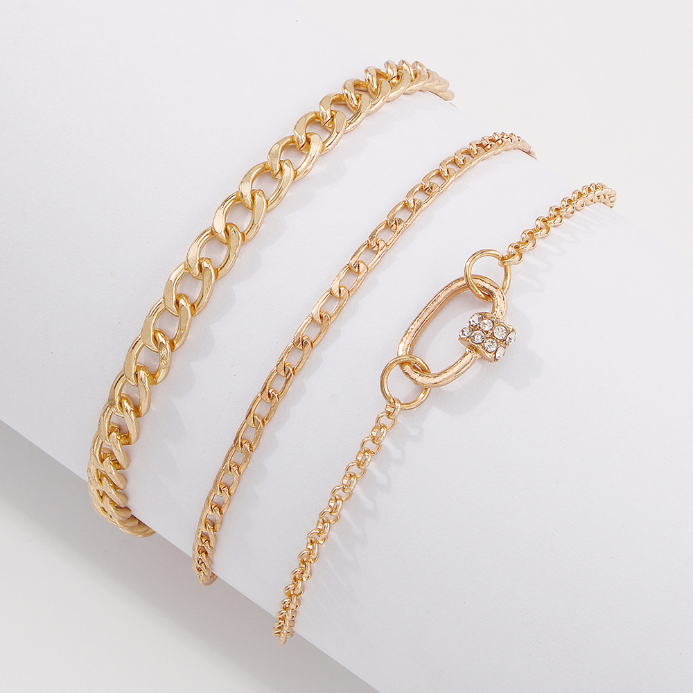 Fashion Multi-layer Foot Accessories European And American Chain Geometric Anklet display picture 4