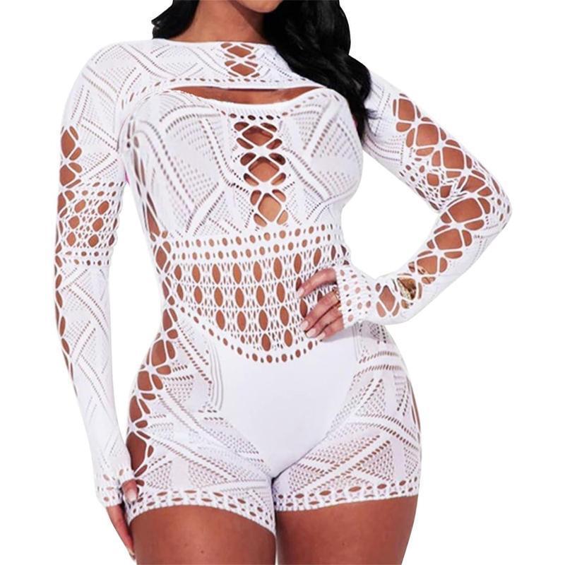 P 38544 Lace Knit Jumpsuit Cross-Border Aliexpress Amazon P 38544 Lace Knit Jumpsuit Cross-Border Aliexpress Amazon