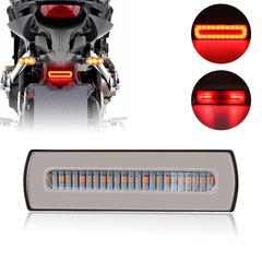 トラックサイドライト 40LED トラック改造二色導光流水ウインカー電動バイクブレーキテールライト