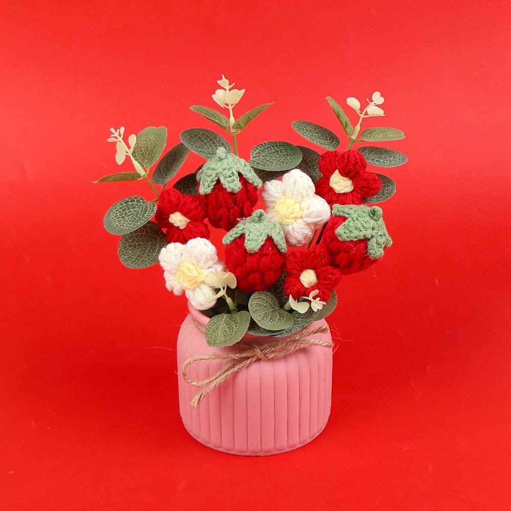 Colección de flores - Strawberry Desktop Decoration