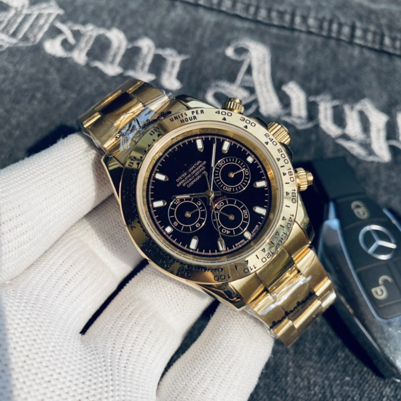 Luxurious gold-plated fully automatic mechanical 904L stainless steel men's fashion watch, a popular export item Luxurious gold-plated fully automatic mechanical 904L stainless steel men's fashion watch, a popular export item