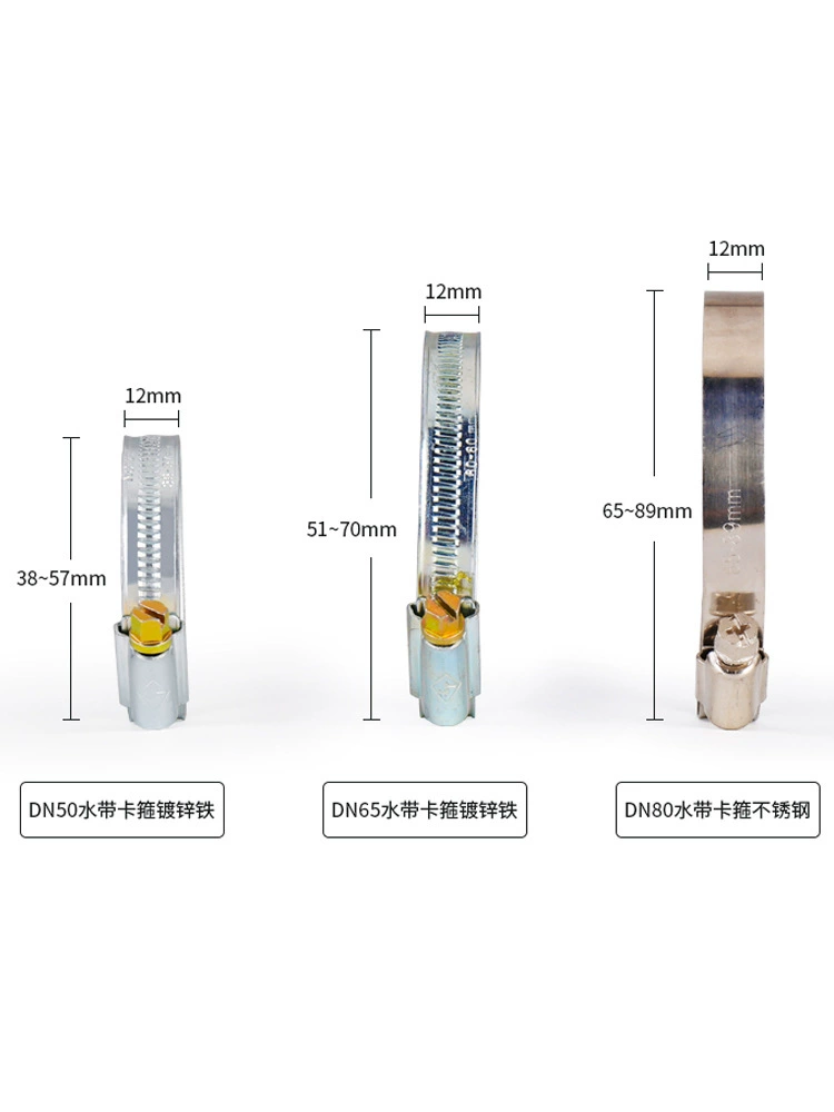 Зажим для пожарного рукава из нержавеющей стали, обруч для затяжки водопроводной трубы, обруч для водопроводной трубы, оцинкованный обруч для трубы, зажим для шланга, интерфейс разъема