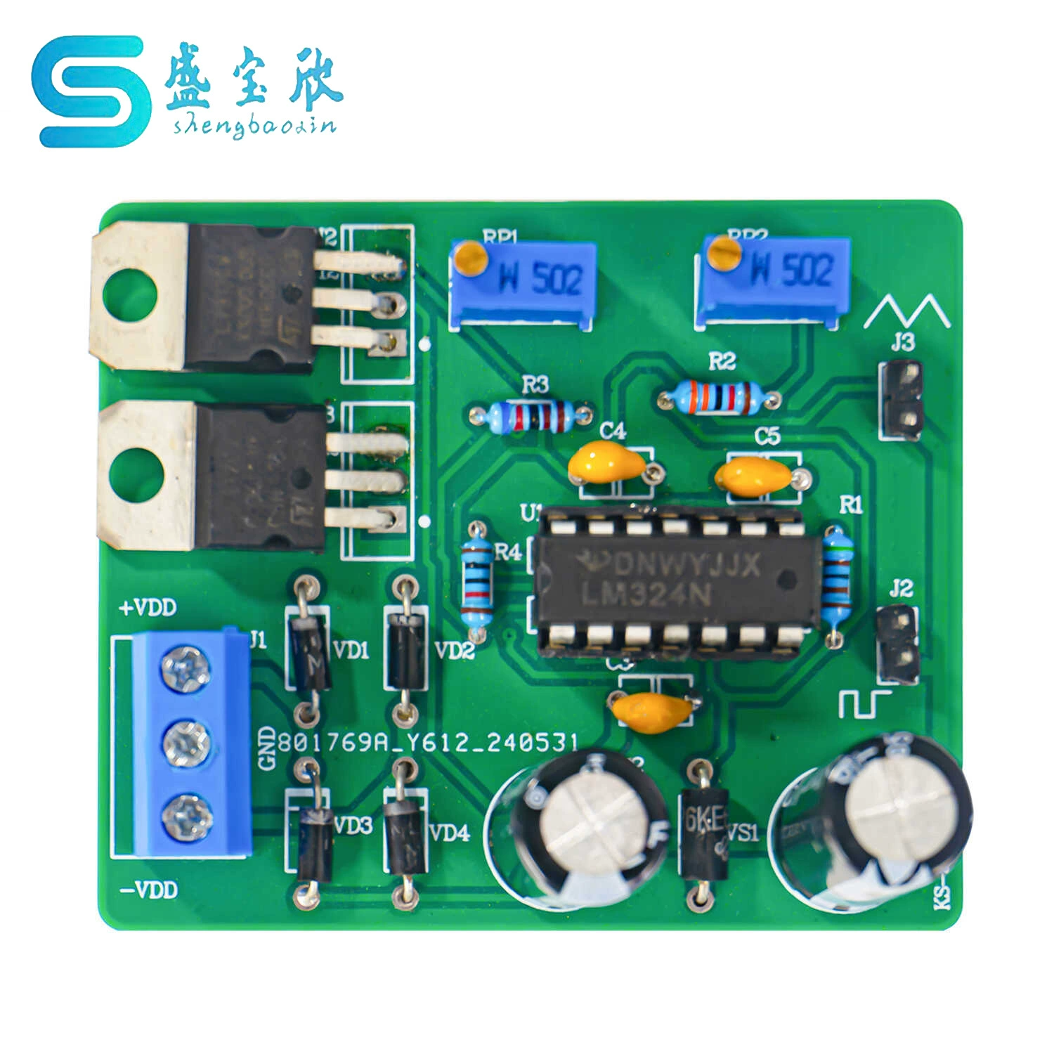 Генератор сигналов LM324 Электронный DIY Производственный комплект Навыки Сборка Ввод в эксплуатацию Тренинг KS-56-52