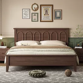 实木床;餐桌;岛台