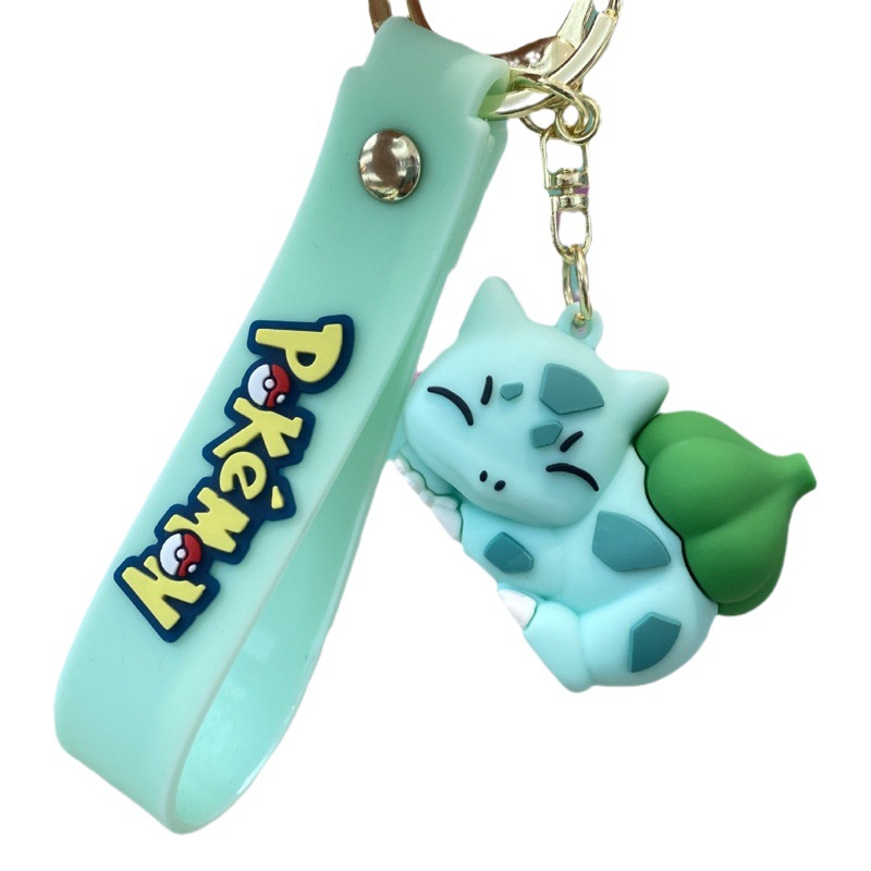 Nuevo estilo de dormir Zibao Ke Meng llavero colgante Lindo Pikachu muñeca bolsa adornos coche pequeño regalo al por mayor