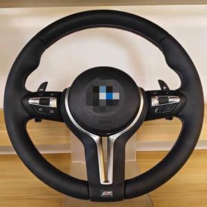 Suitable for BMW E chassis E60, specialized round silver frame T-shaped steering wheel assembly modification