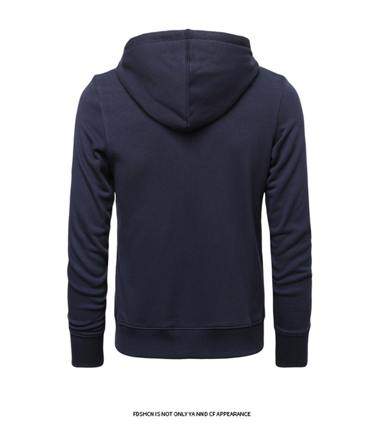 Hoodie Tops Type Wholesale Men's Simple Style Classic Style Solid Color Long Sleeve Men's Hoodies