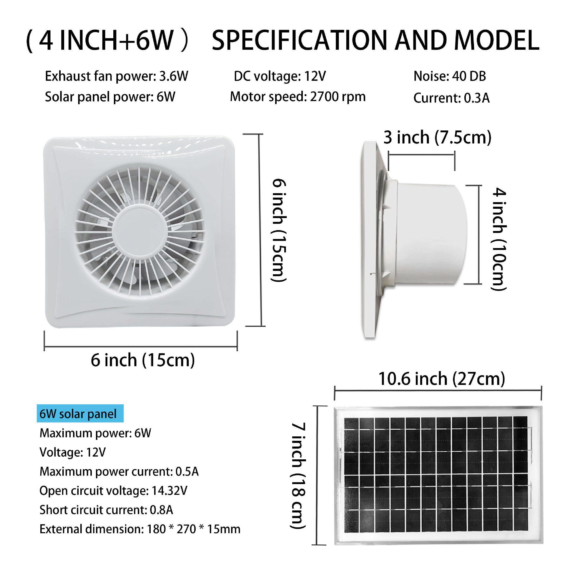 화이트 모델-사양-4inch-6w