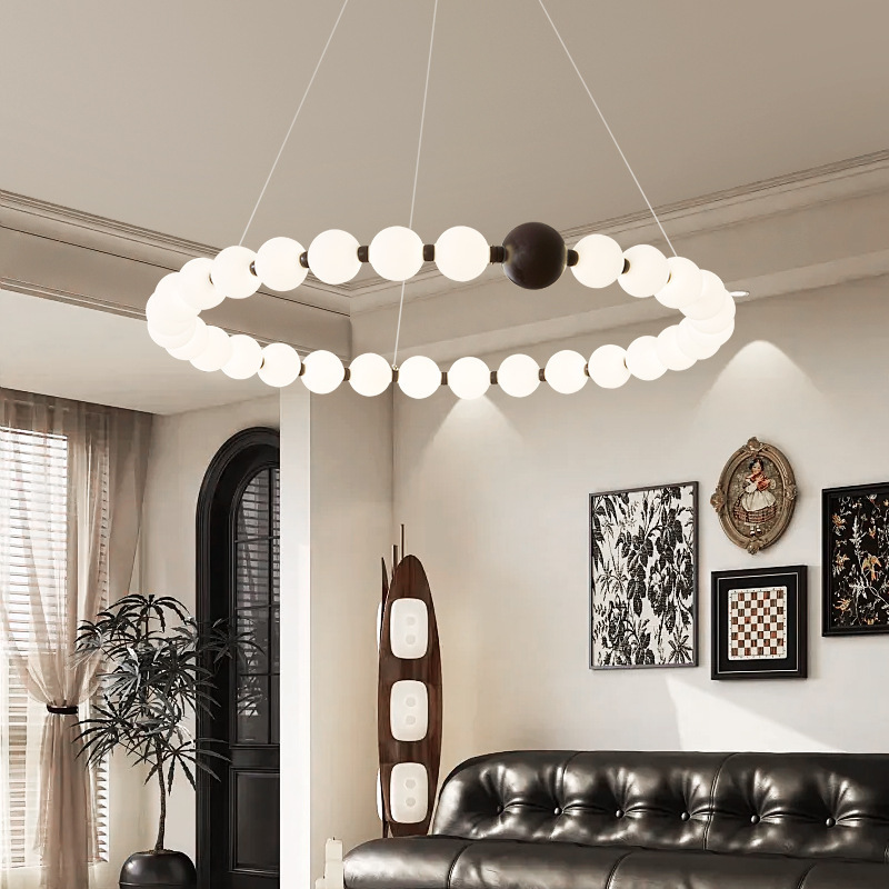 Sala de comedor calabaza LED dormitorio francés calabaza antigua lámpara principal lámpara de sala de estar retro creativo Zhongshan