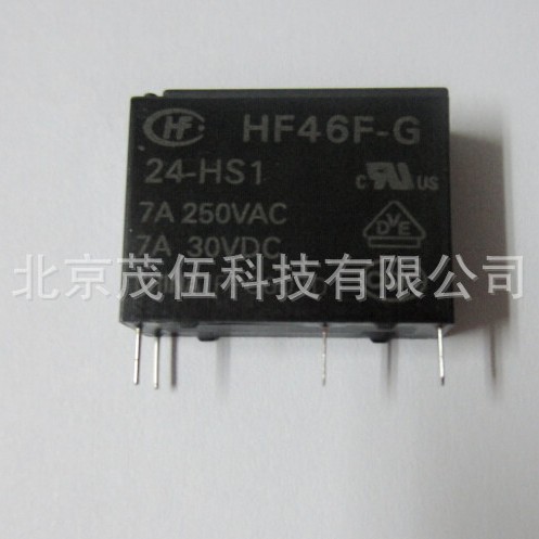 HF46F-G-24-HS1 宏发 继电器 24VDC  4脚 1常开