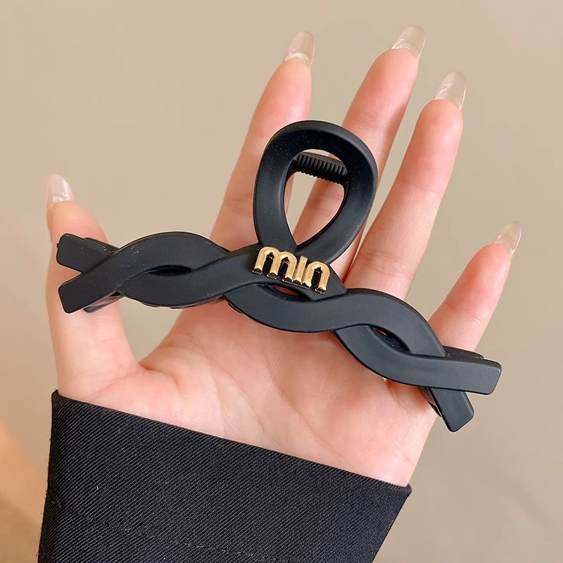 Clip de tiburón grande Cabeza trasera femenina updo artefacto temperamento horquilla tocado clip de pelo de alta calidad accesorios para el cabello clip horquilla