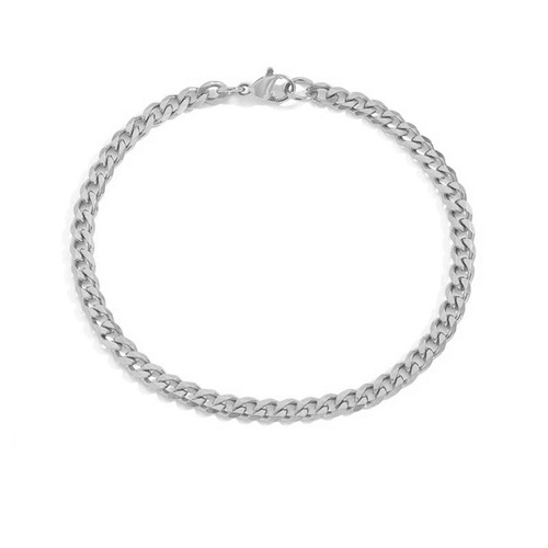 eManco Stainless Steel Stacking Bracelet Fashionable Cuban Chain Bracelet 4MM 6MM 8MM Bracelet Bracelet