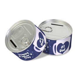 跨境热转印马口易拉罐钱罐 父亲节主图印花系列图片热升华储蓄罐