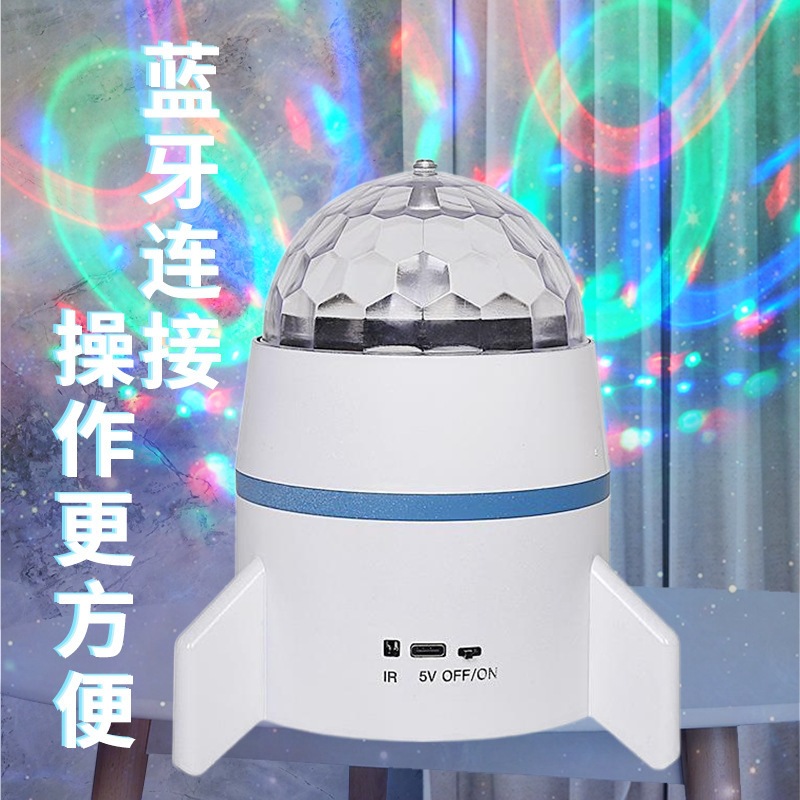 Bola mágica LED USB con música Bluetooth, luz de escenario multicolor para KTV, disco y baile