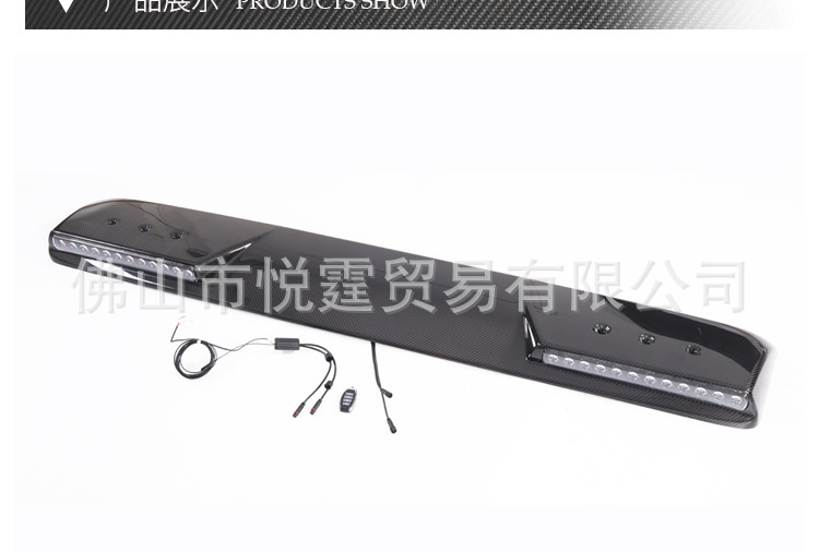 Suitable for Mercedes-Benz G-Class G500G63G550G350D Modified Brabus Carbon Fiber Roof Light and Fixed Wind Wing Roof Wing