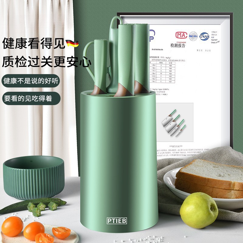 Cuchillo 2 - en - 1 en stock para bebés alimentos suplementarios utensilios de cocina utensilios de cocina conjuntos de cuchillo de cocina combinado tablero de cocina