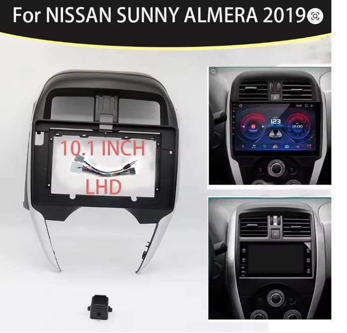 Suitable for 2019 Nissan Sunshine (10.1inch) Navigation Frame Android Central Control Car Navigation Panel Frame