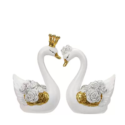 Car Ornaments, Cute Feathered White Swan, High-End Car Interior Decoration for Ladies, Car Perfume, Internet Celebrity Goddess Style (Car ornaments) - lucky-white-swan
