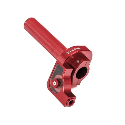 Motorcycle Cnc Visual Throttle Handle Colorful Summer Personalized Modification Accessories Crf50Xr50Klx110 Cross-Border (Motorcycle Handle Cover) - red