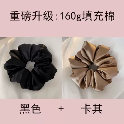 Saç üçün rezinlər – Intestine Hair Ring - black-khaki-hair-care-extra-large-upgraded-model