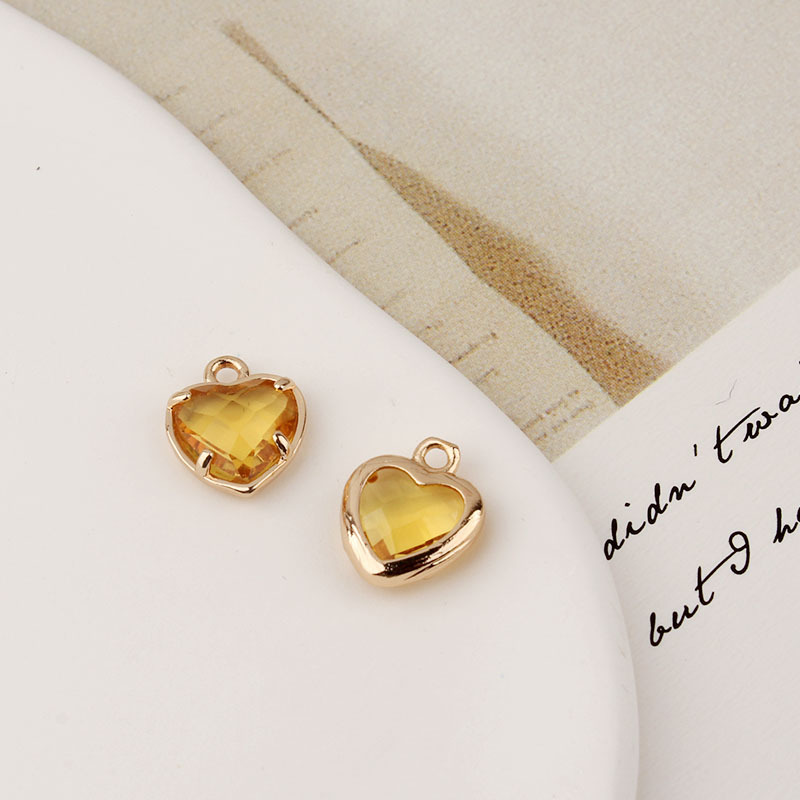 2g Weight Pendant Jewelry Making Type Zircon Inlay Material DIY Jewelry Accessories Classification 1 Piece Quantity Copper Material Heart Shape Pattern Inlay Design IG Style, Shiny Style 1 Piece Copper Zircon Heart Shape Pendant 12