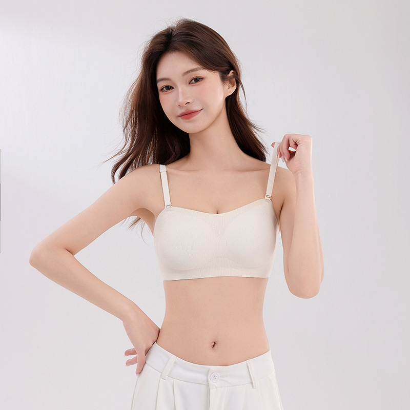 Original Version ​ Sexy Pull-Up Shoulder Straps, Detachable Body-Shaping Girl's Tube Top, Three-In-One Underwear, Foundation and Back Bra
